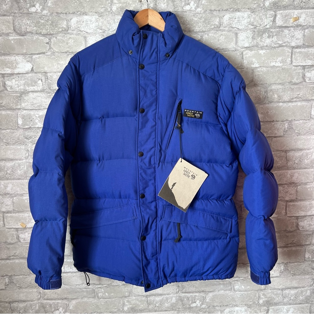 Mountain Hardwear Men's Medium Goose Down Parka Jacket in Cobalt Blue. Brand New